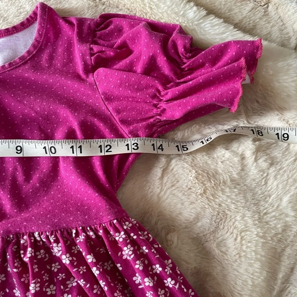 Ricrac & Ruffles pink floral dress